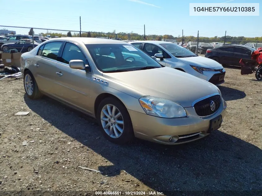 2006 Buick Lucerne Cxs VIN: 1G4HE57Y66U210385 Lot: 40665551