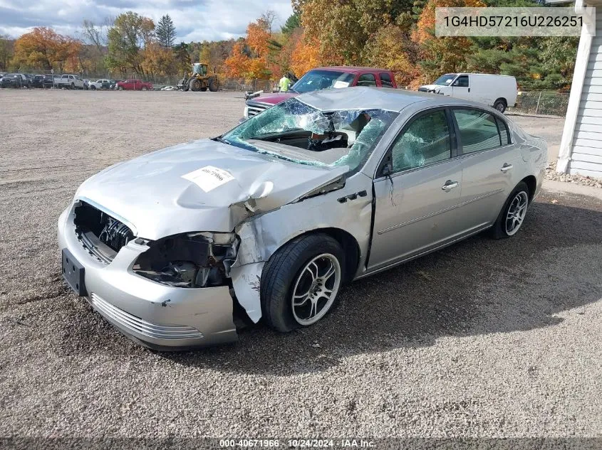 2006 Buick Lucerne Cxl VIN: 1G4HD57216U226251 Lot: 40671966