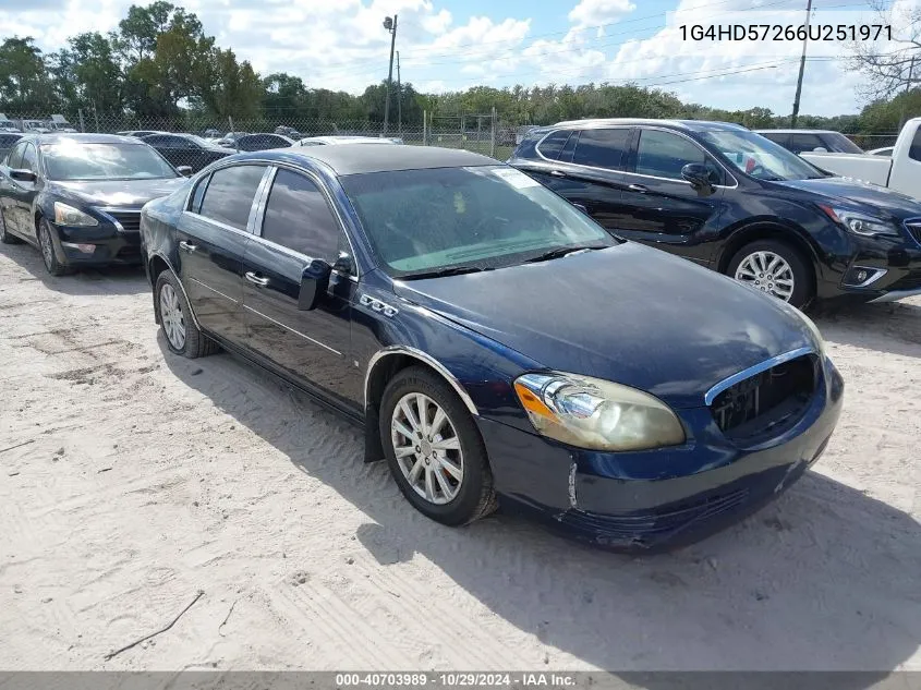 2006 Buick Lucerne Cxl VIN: 1G4HD57266U251971 Lot: 40703989