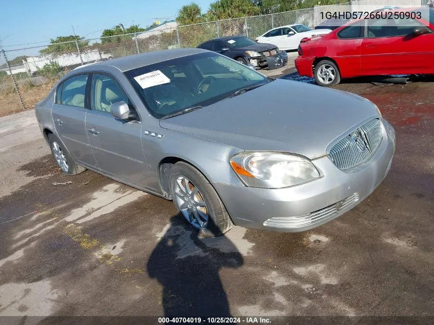 2006 Buick Lucerne Cxl VIN: 1G4HD57266U250903 Lot: 40704019