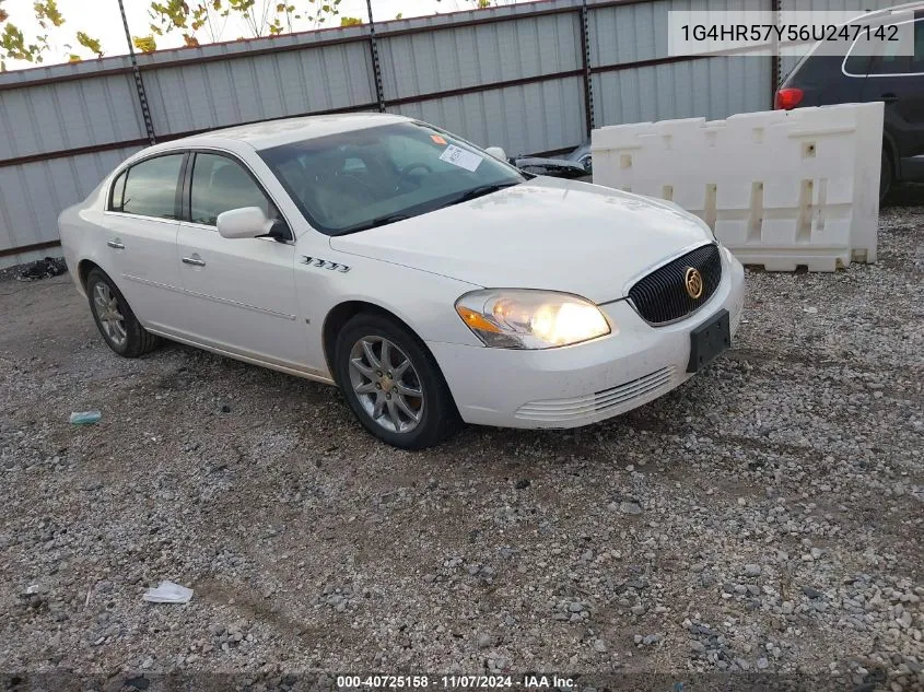 2006 Buick Lucerne Cxl VIN: 1G4HR57Y56U247142 Lot: 40725158