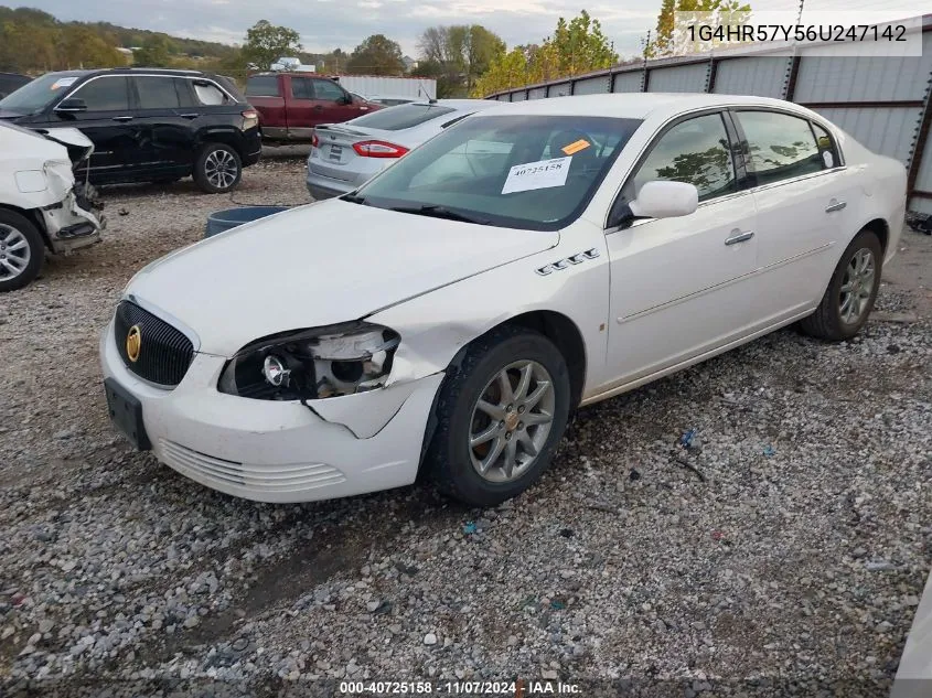 2006 Buick Lucerne Cxl VIN: 1G4HR57Y56U247142 Lot: 40725158