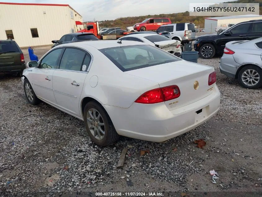 2006 Buick Lucerne Cxl VIN: 1G4HR57Y56U247142 Lot: 40725158