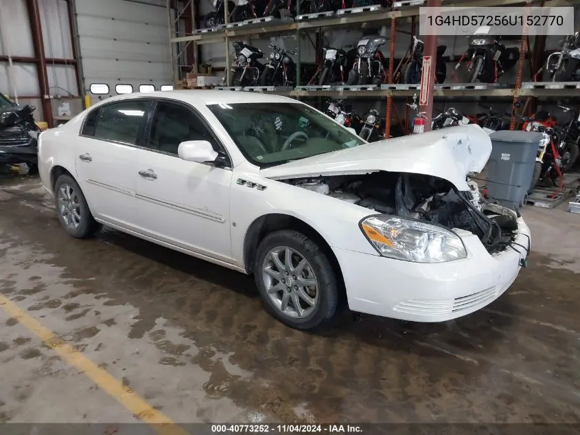 2006 Buick Lucerne Cxl VIN: 1G4HD57256U152770 Lot: 40773252