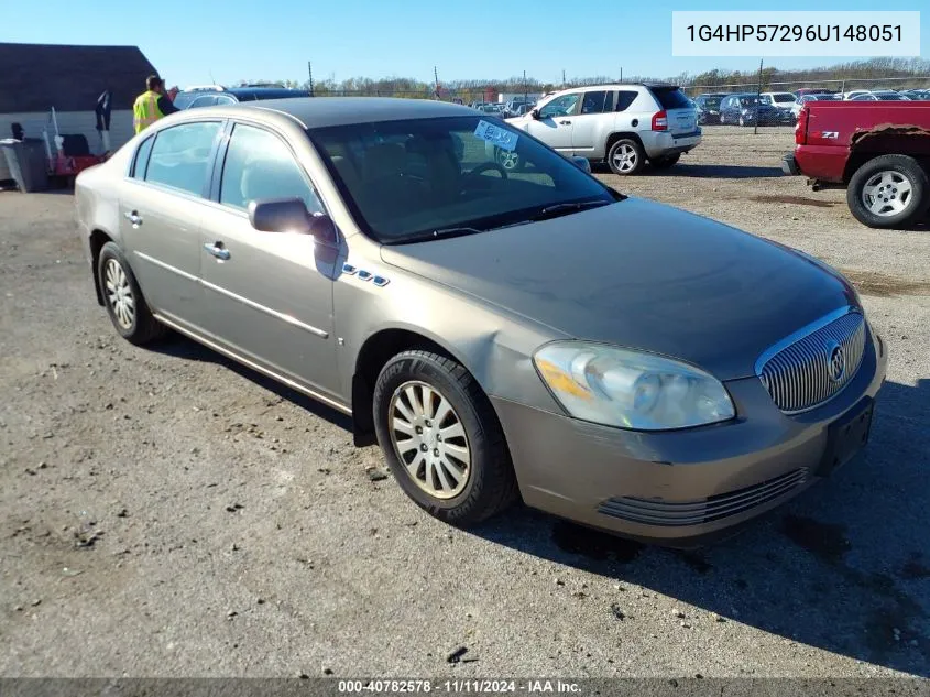 2006 Buick Lucerne Cx VIN: 1G4HP57296U148051 Lot: 40782578