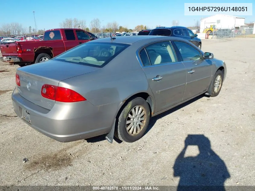 2006 Buick Lucerne Cx VIN: 1G4HP57296U148051 Lot: 40782578