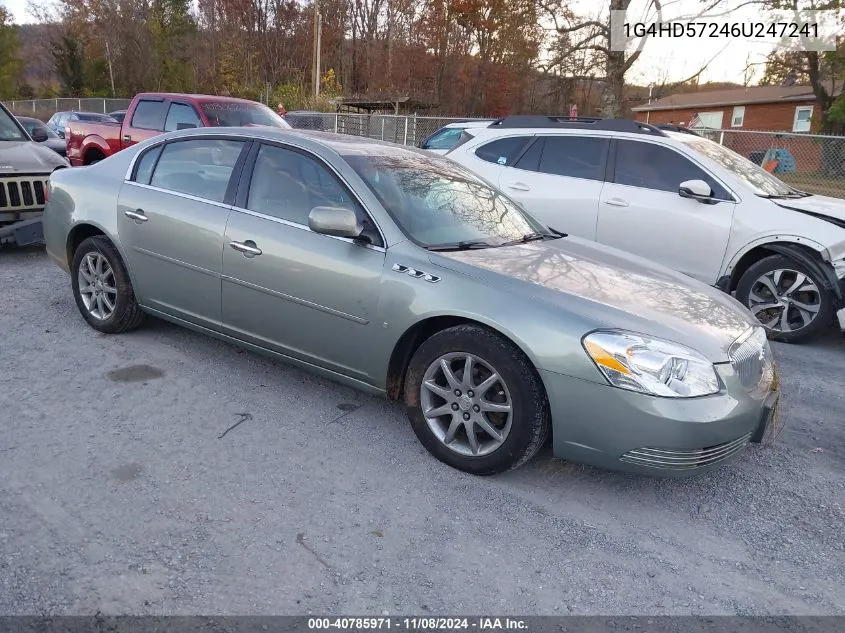 2006 Buick Lucerne Cxl VIN: 1G4HD57246U247241 Lot: 40785971