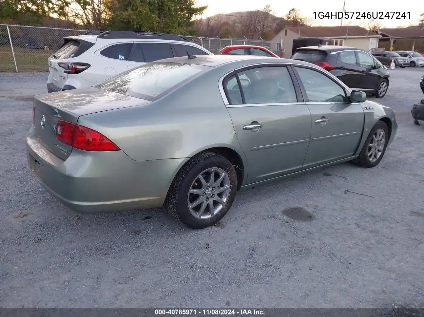 2006 Buick Lucerne Cxl VIN: 1G4HD57246U247241 Lot: 40785971