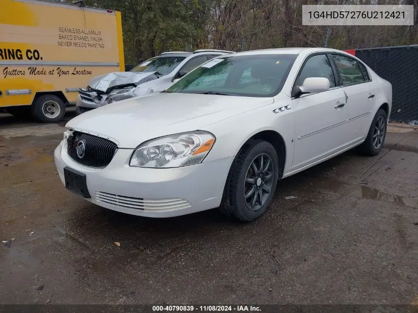 2006 Buick Lucerne Cxl VIN: 1G4HD57276U212421 Lot: 40790839