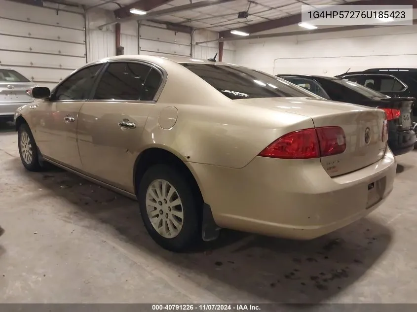 2006 Buick Lucerne Cx VIN: 1G4HP57276U185423 Lot: 40791226