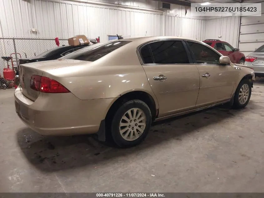 2006 Buick Lucerne Cx VIN: 1G4HP57276U185423 Lot: 40791226