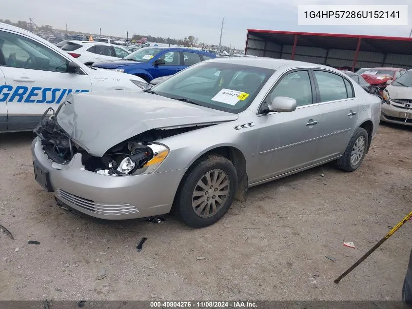 2006 Buick Lucerne Cx VIN: 1G4HP57286U152141 Lot: 40804276