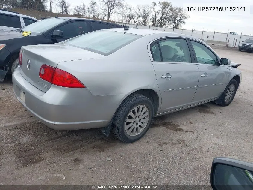 2006 Buick Lucerne Cx VIN: 1G4HP57286U152141 Lot: 40804276