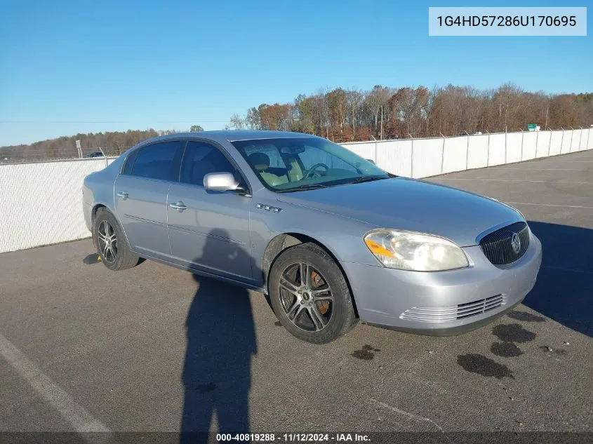 2006 Buick Lucerne Cxl VIN: 1G4HD57286U170695 Lot: 40819288