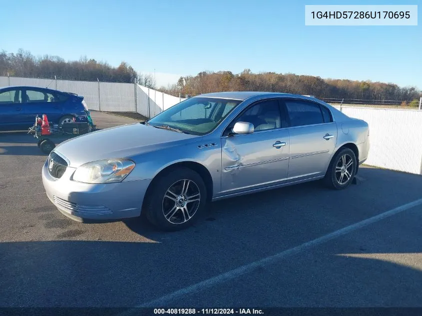 2006 Buick Lucerne Cxl VIN: 1G4HD57286U170695 Lot: 40819288