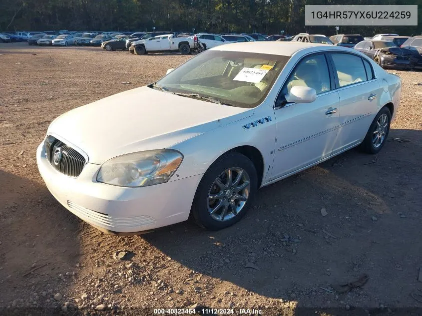 2006 Buick Lucerne Cxl VIN: 1G4HR57YX6U224259 Lot: 40823464