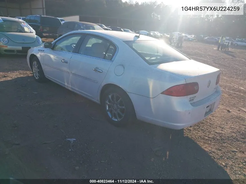 2006 Buick Lucerne Cxl VIN: 1G4HR57YX6U224259 Lot: 40823464