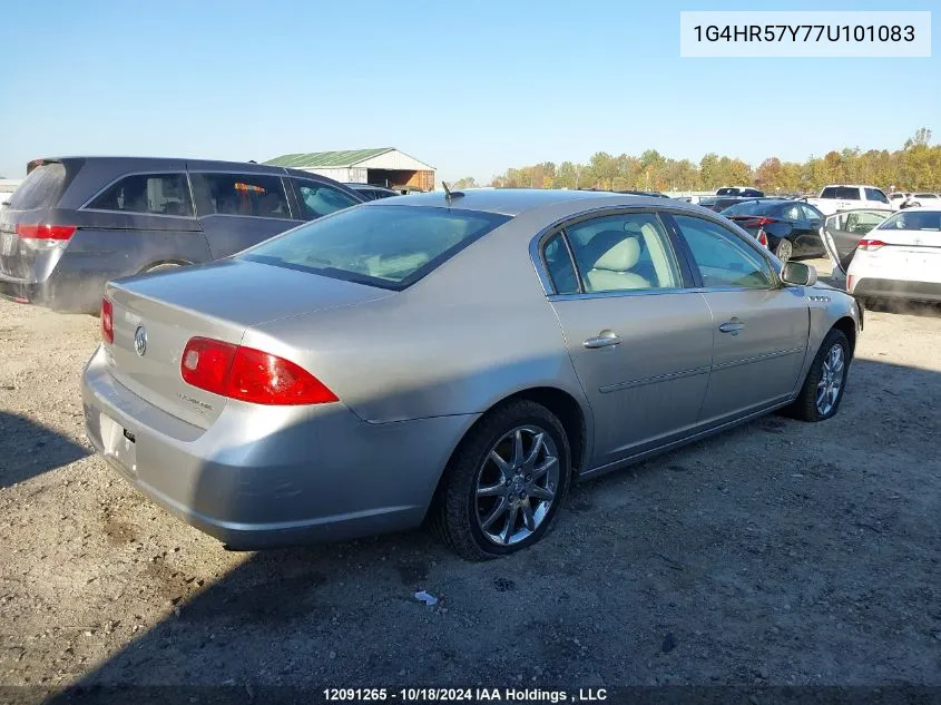 2007 Buick Lucerne VIN: 1G4HR57Y77U101083 Lot: 12091265