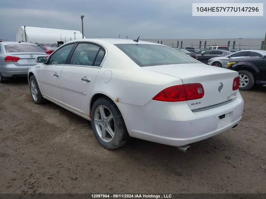 1G4HE57Y77U147296 2007 Buick Lucerne Cxs