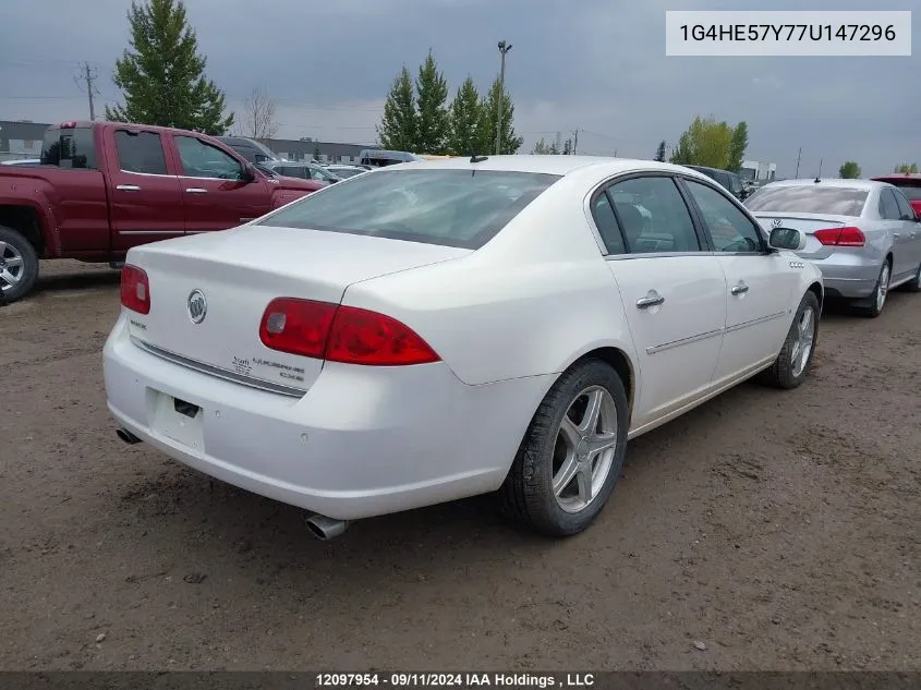 1G4HE57Y77U147296 2007 Buick Lucerne Cxs