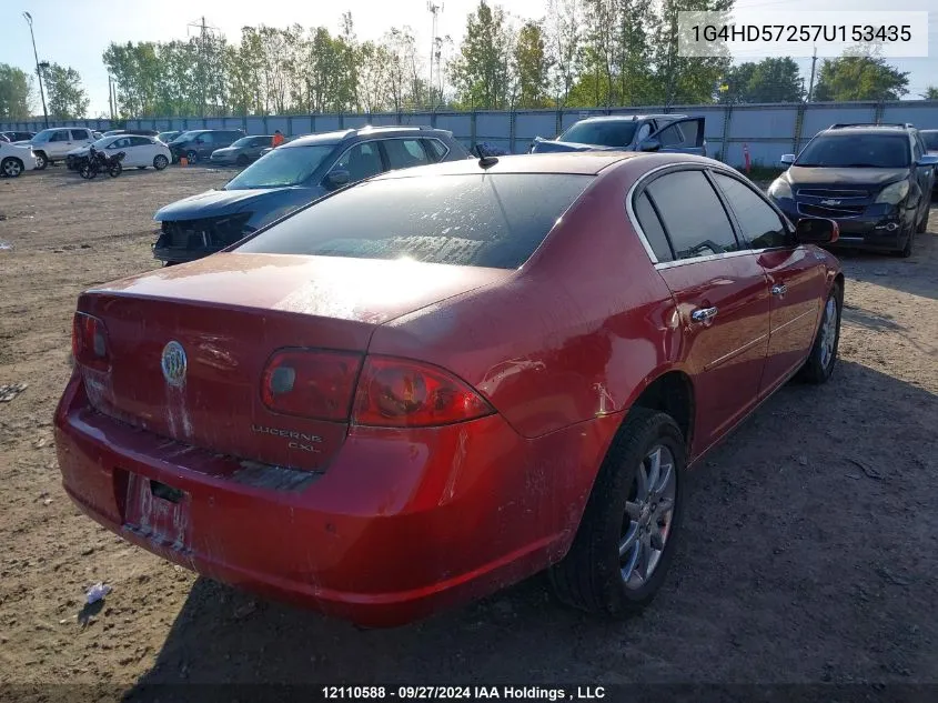 2007 Buick Lucerne VIN: 1G4HD57257U153435 Lot: 12110588