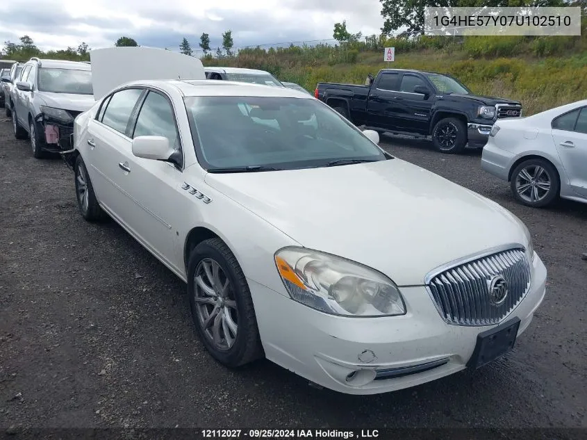 2007 Buick Lucerne VIN: 1G4HE57Y07U102510 Lot: 12112027