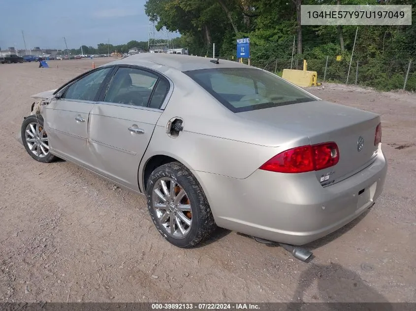 1G4HE57Y97U197049 2007 Buick Lucerne Cxs