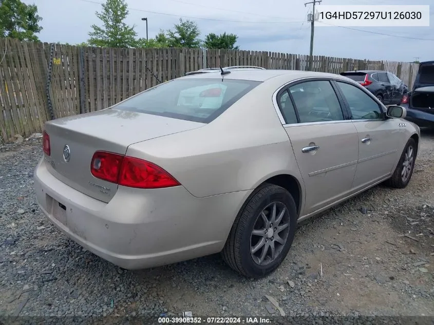 2007 Buick Lucerne Cxl VIN: 1G4HD57297U126030 Lot: 39908352