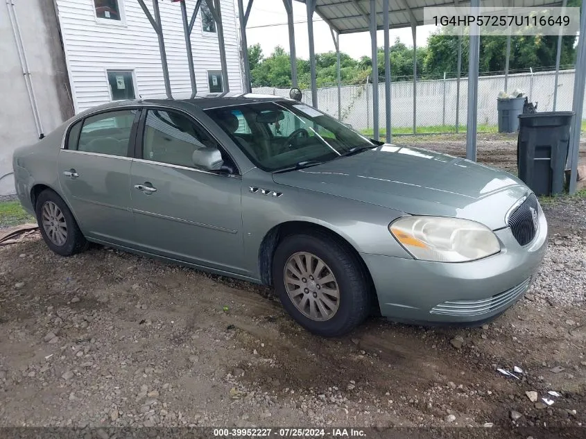 1G4HP57257U116649 2007 Buick Lucerne Cx