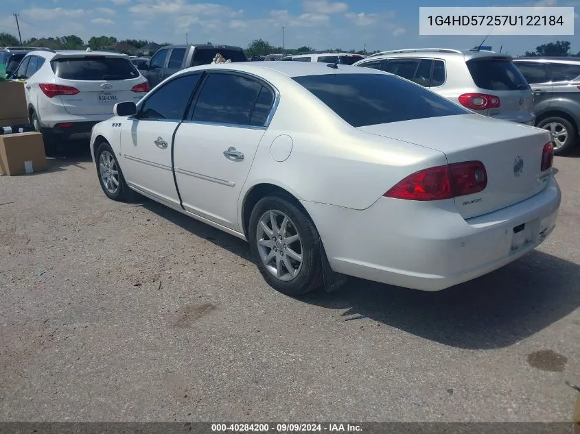 1G4HD57257U122184 2007 Buick Lucerne Cxl