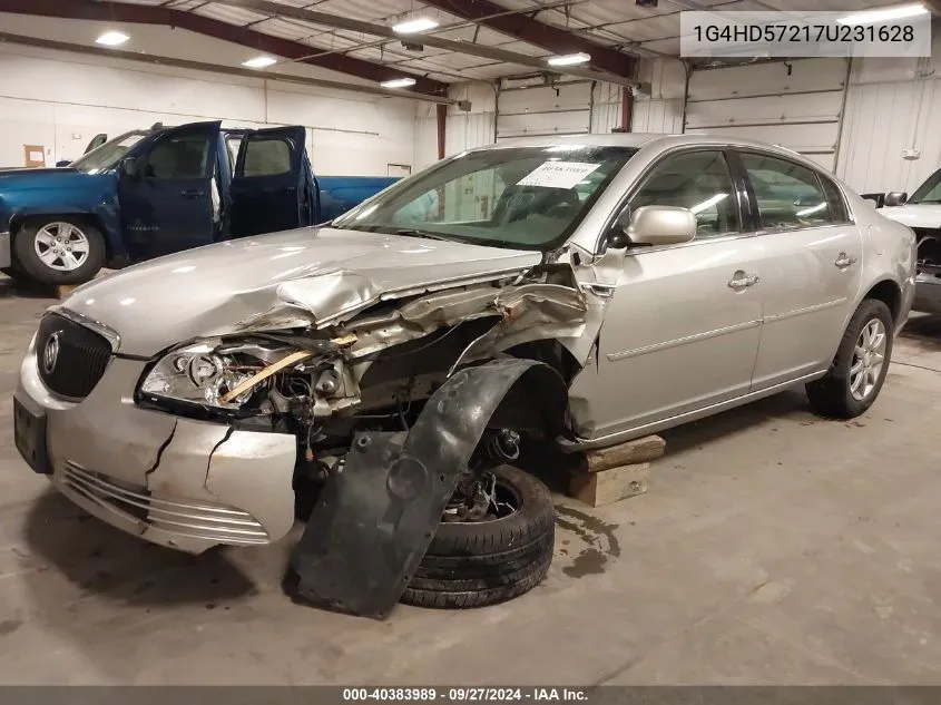 2007 Buick Lucerne Cxl VIN: 1G4HD57217U231628 Lot: 40383989