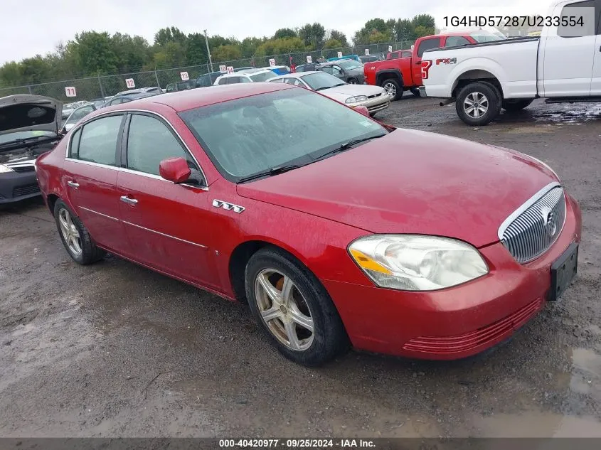 1G4HD57287U233554 2007 Buick Lucerne Cxl