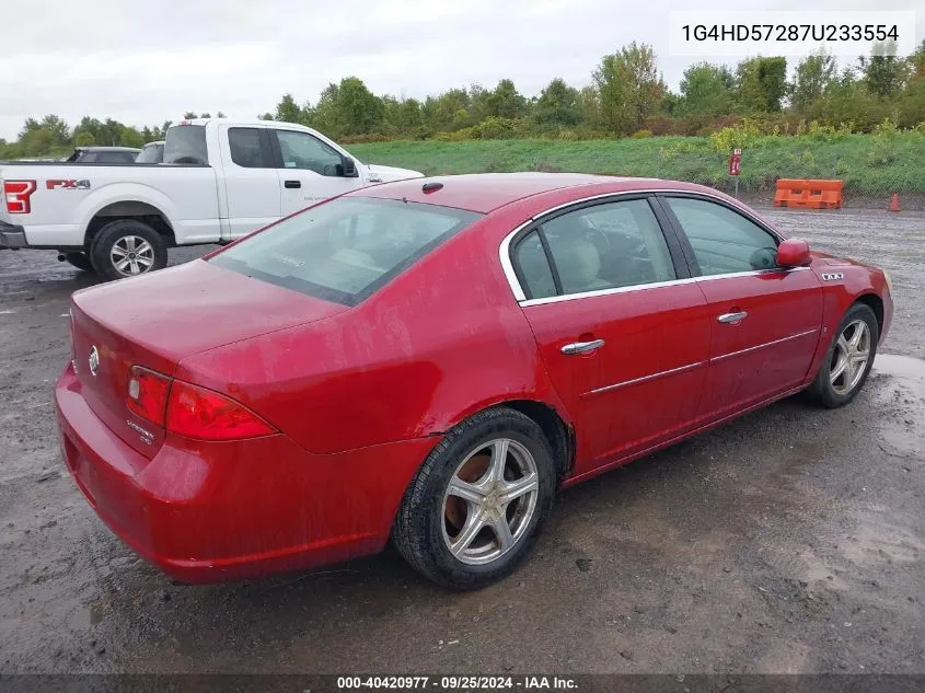 1G4HD57287U233554 2007 Buick Lucerne Cxl