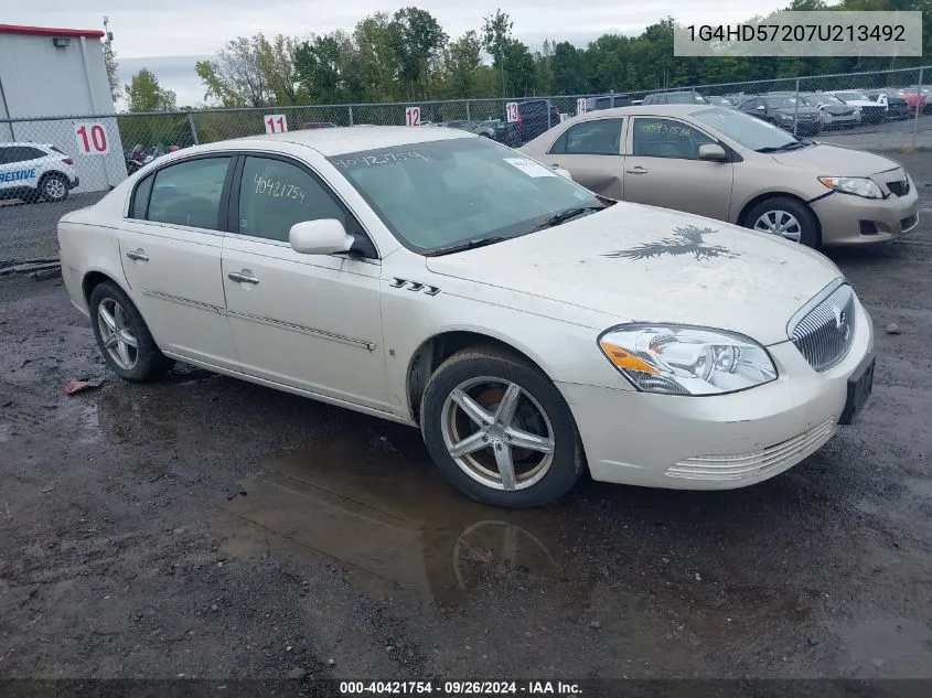 2007 Buick Lucerne Cxl VIN: 1G4HD57207U213492 Lot: 40421754