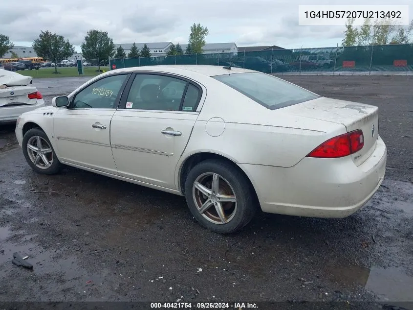 2007 Buick Lucerne Cxl VIN: 1G4HD57207U213492 Lot: 40421754