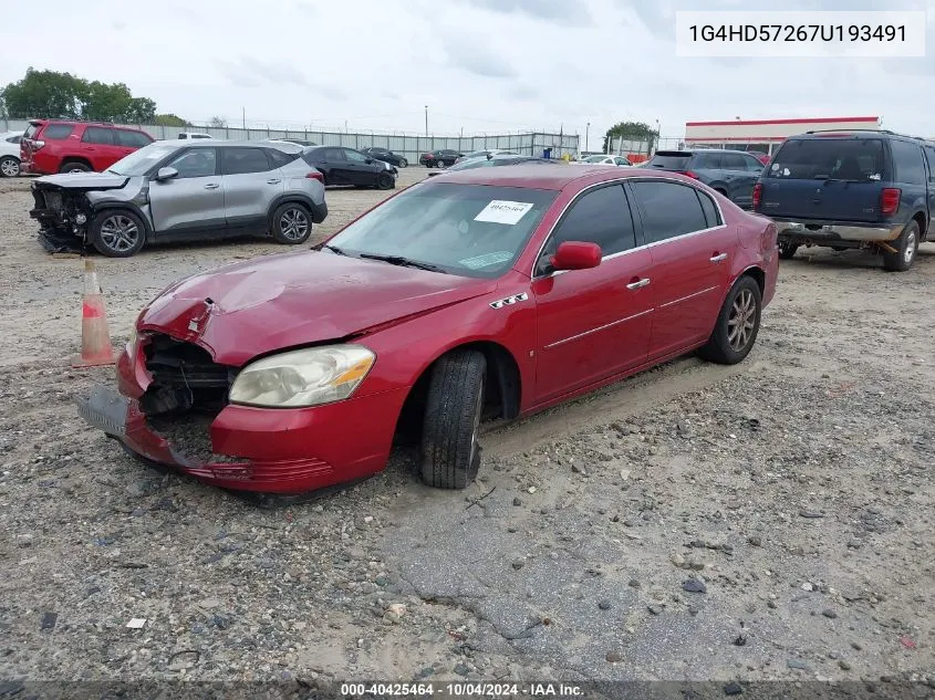 2007 Buick Lucerne Cxl VIN: 1G4HD57267U193491 Lot: 40425464