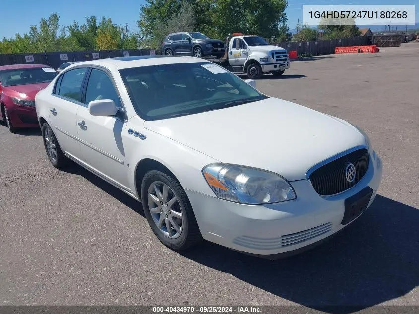 2007 Buick Lucerne Cxl VIN: 1G4HD57247U180268 Lot: 40434970