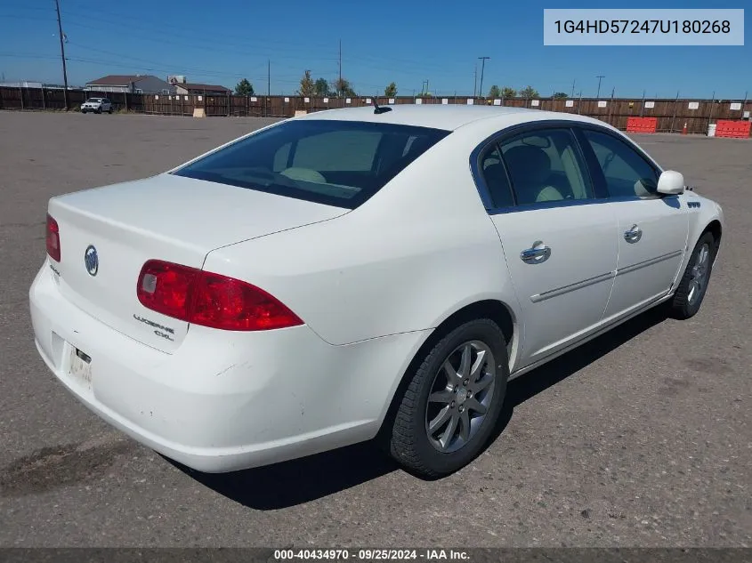 2007 Buick Lucerne Cxl VIN: 1G4HD57247U180268 Lot: 40434970