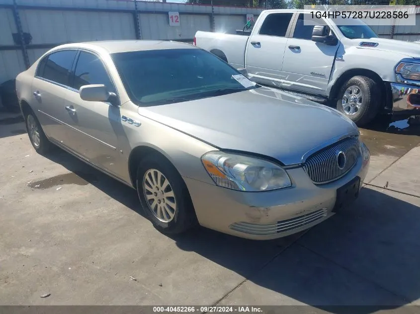 2007 Buick Lucerne Cx VIN: 1G4HP57287U228586 Lot: 40452266