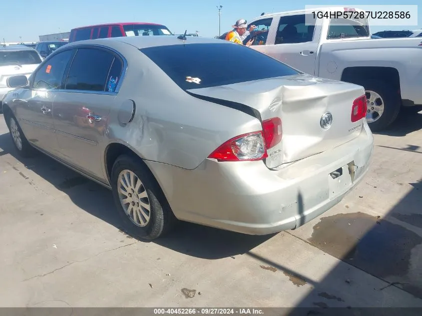 1G4HP57287U228586 2007 Buick Lucerne Cx