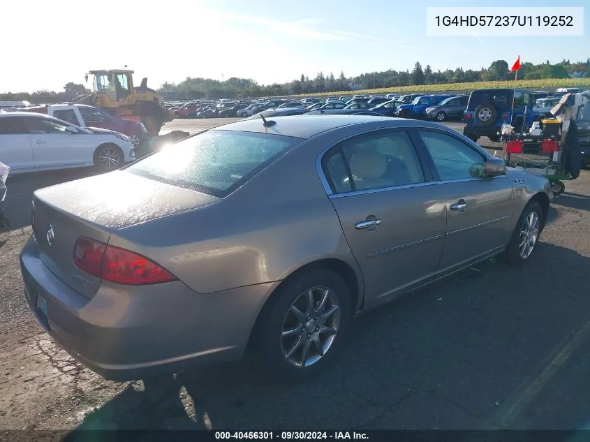 1G4HD57237U119252 2007 Buick Lucerne Cxl