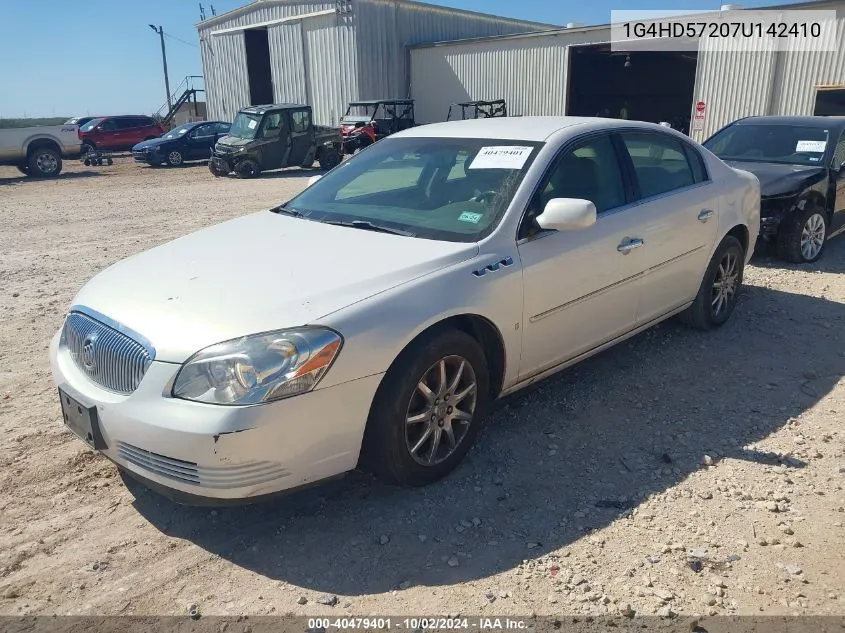 2007 Buick Lucerne Cxl VIN: 1G4HD57207U142410 Lot: 40479401