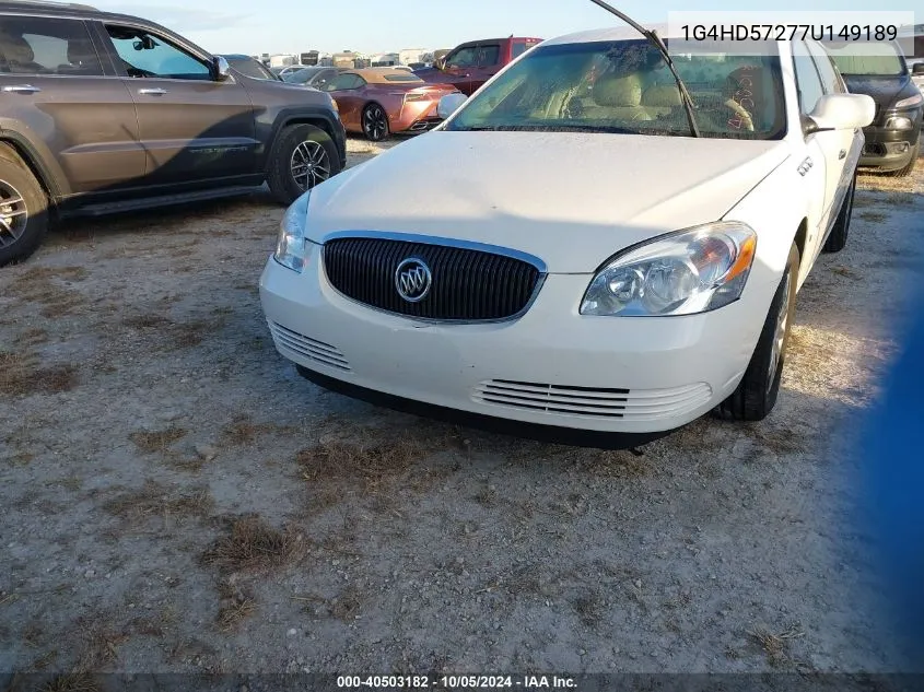 2007 Buick Lucerne Cxl VIN: 1G4HD57277U149189 Lot: 40503182