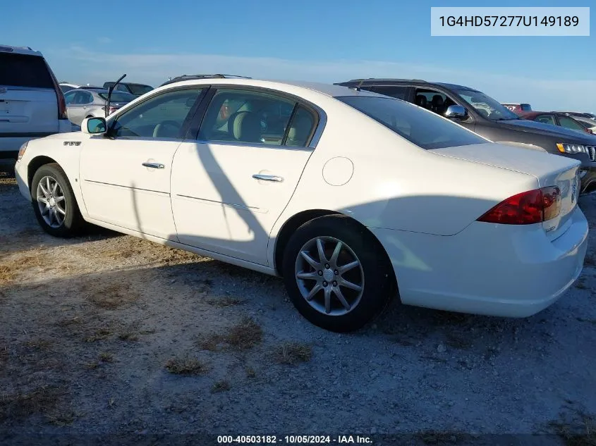 2007 Buick Lucerne Cxl VIN: 1G4HD57277U149189 Lot: 40503182