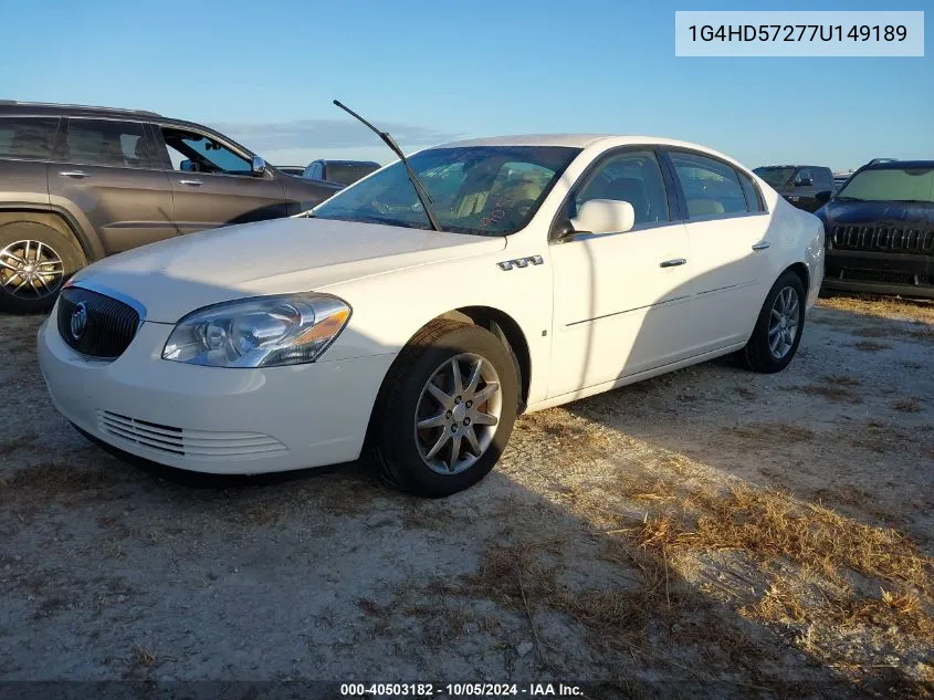 2007 Buick Lucerne Cxl VIN: 1G4HD57277U149189 Lot: 40503182