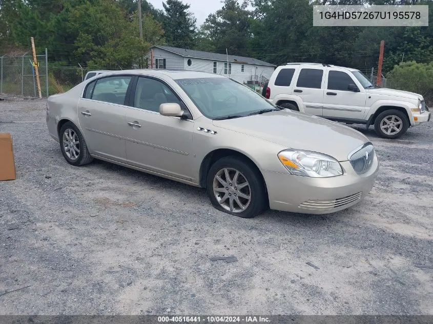 2007 Buick Lucerne Cxl VIN: 1G4HD57267U195578 Lot: 40516441