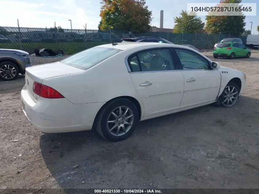 2007 Buick Lucerne Cxl VIN: 1G4HD57287U165465 Lot: 40521330