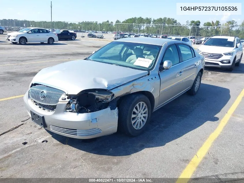 2007 Buick Lucerne Cx VIN: 1G4HP57237U105536 Lot: 40522471