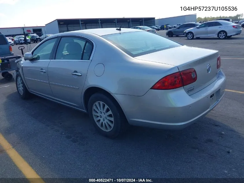 2007 Buick Lucerne Cx VIN: 1G4HP57237U105536 Lot: 40522471