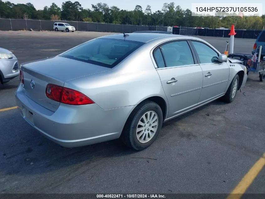 2007 Buick Lucerne Cx VIN: 1G4HP57237U105536 Lot: 40522471